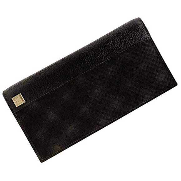 Dunhill Bi-fold Long Wallet ec-21175 Dark Brown Oxford